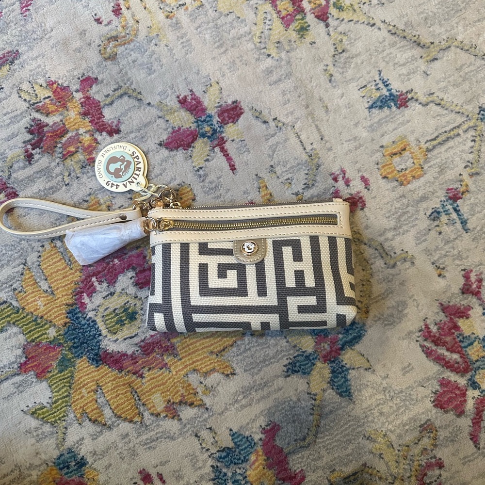 Spartina De Renne Gray Wristlet